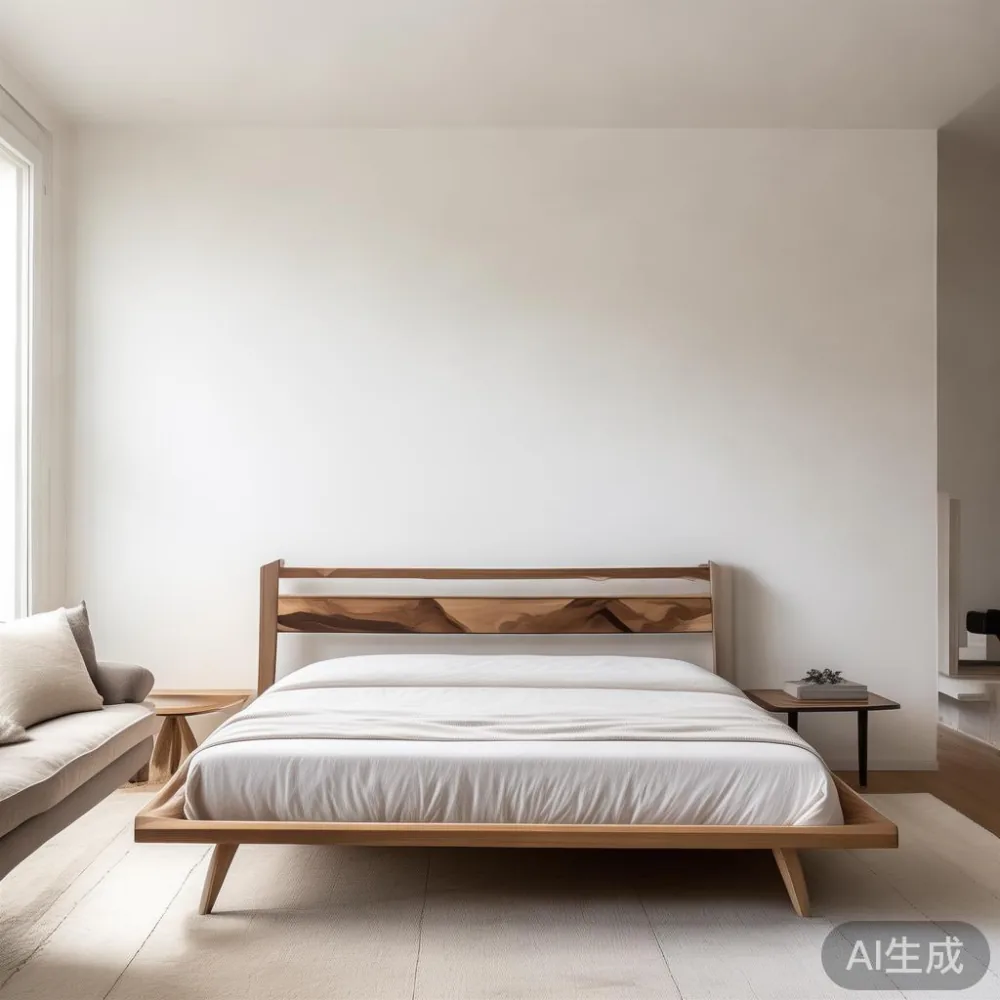 Bed Frame SG: A 5-Year Cost Comparison Between Veneer and Solid Wood — staged against a plain wall with a linen sofa ne