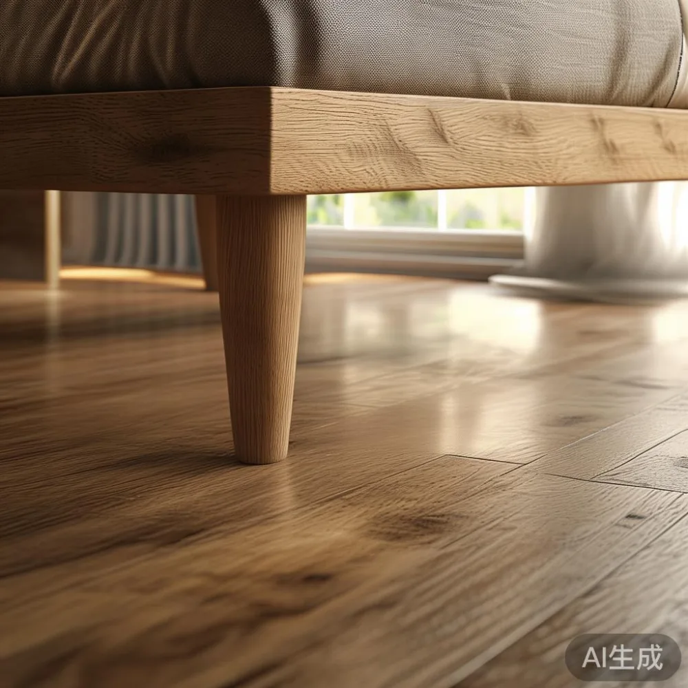 Bed Frame SG: A 5-Year Cost Comparison Between Veneer and Solid Wood — detail of the base and leg construction on a bed