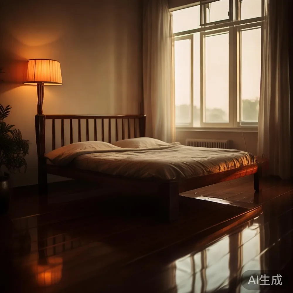 Caring for a Lacquered Bed Frame in Singapore’s Humid Climate — room setting at dusk with warm lamp light, film 