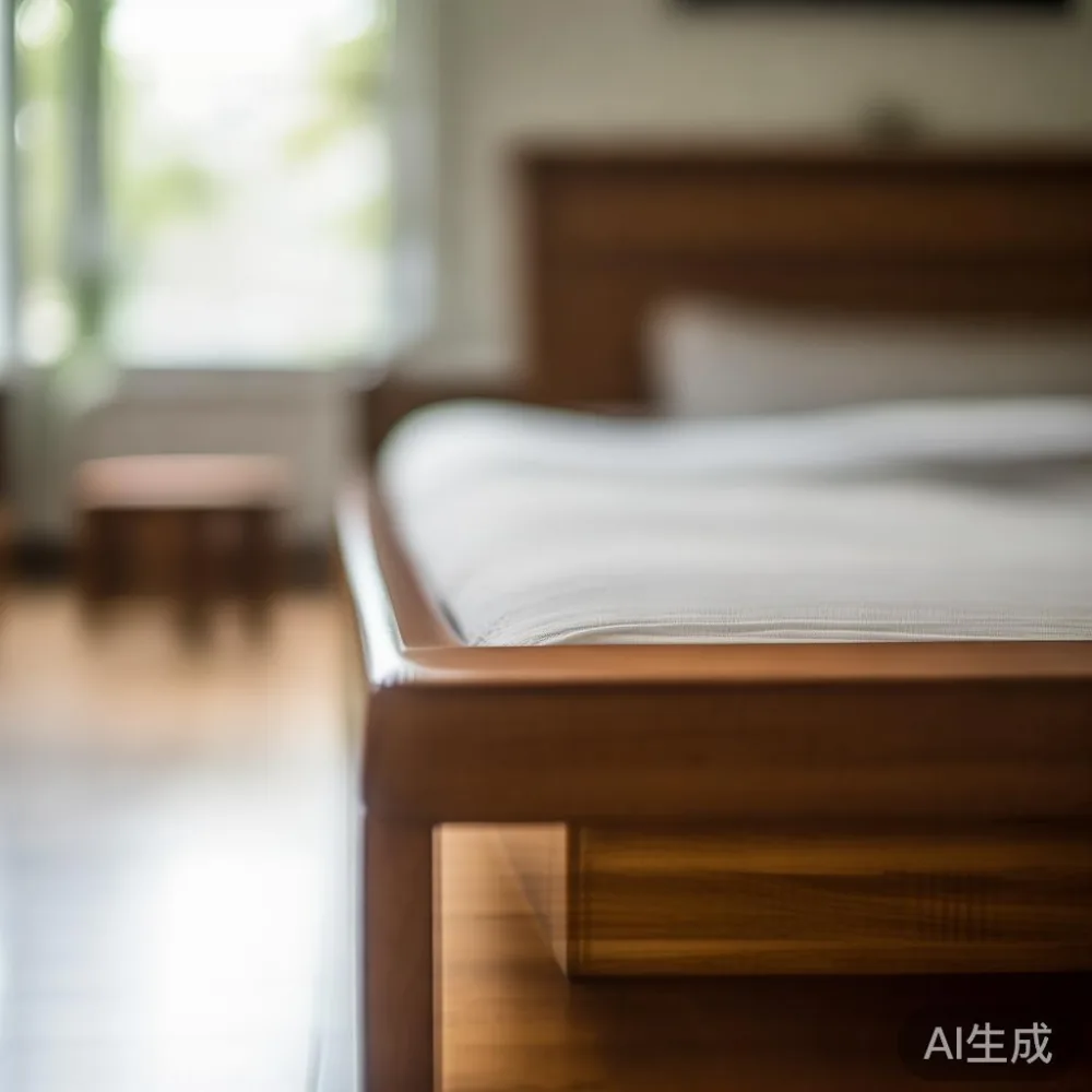 Caring for a Lacquered Bed Frame in Singapore’s Humid Climate — close-up of the grain and joinery detail, shallo