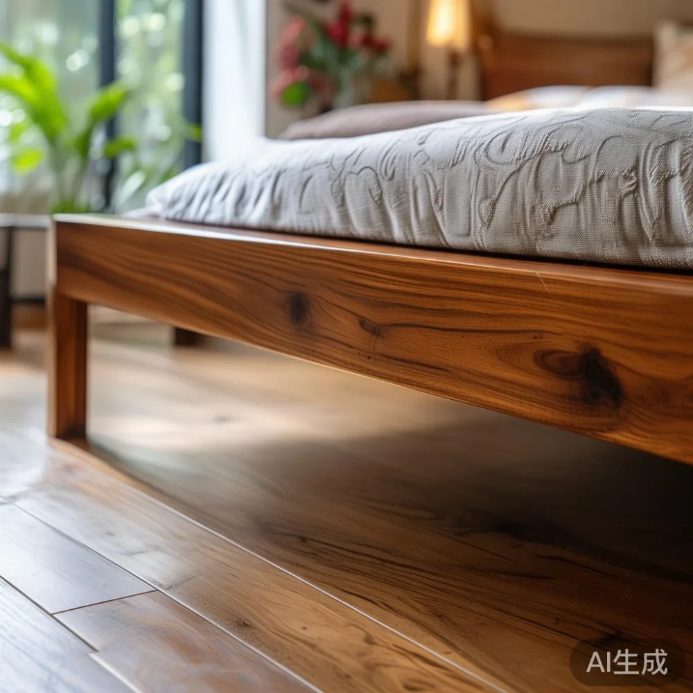 Caring for Lacquered Solid Wood Furniture in a Tropical Home: A Singap — detail of the base and leg construction on a bed