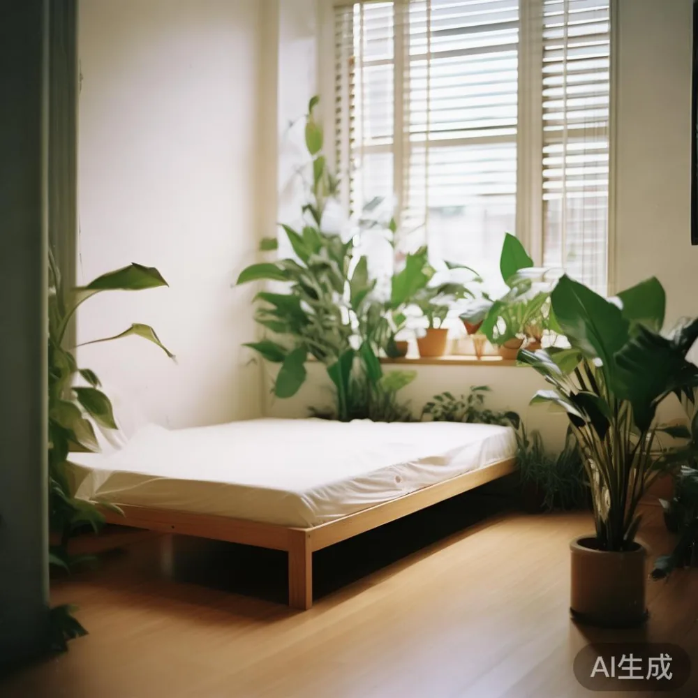 How to Choose the Right Size Bed Frame SG for a Singapore HDB Living R — corner of a small condo apartment with wooden fl