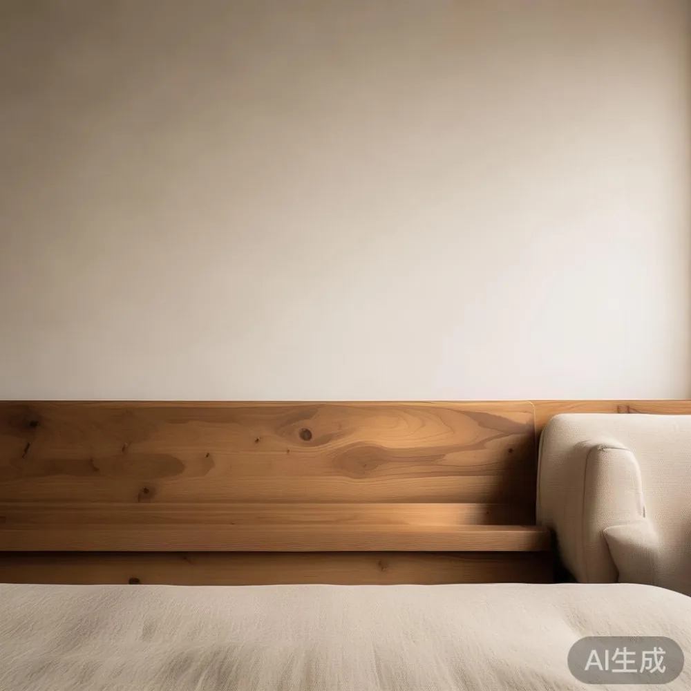 Matching Solid Wood Furniture to a Warm Minimalist Interior — staged against a plain wall with a linen sofa ne