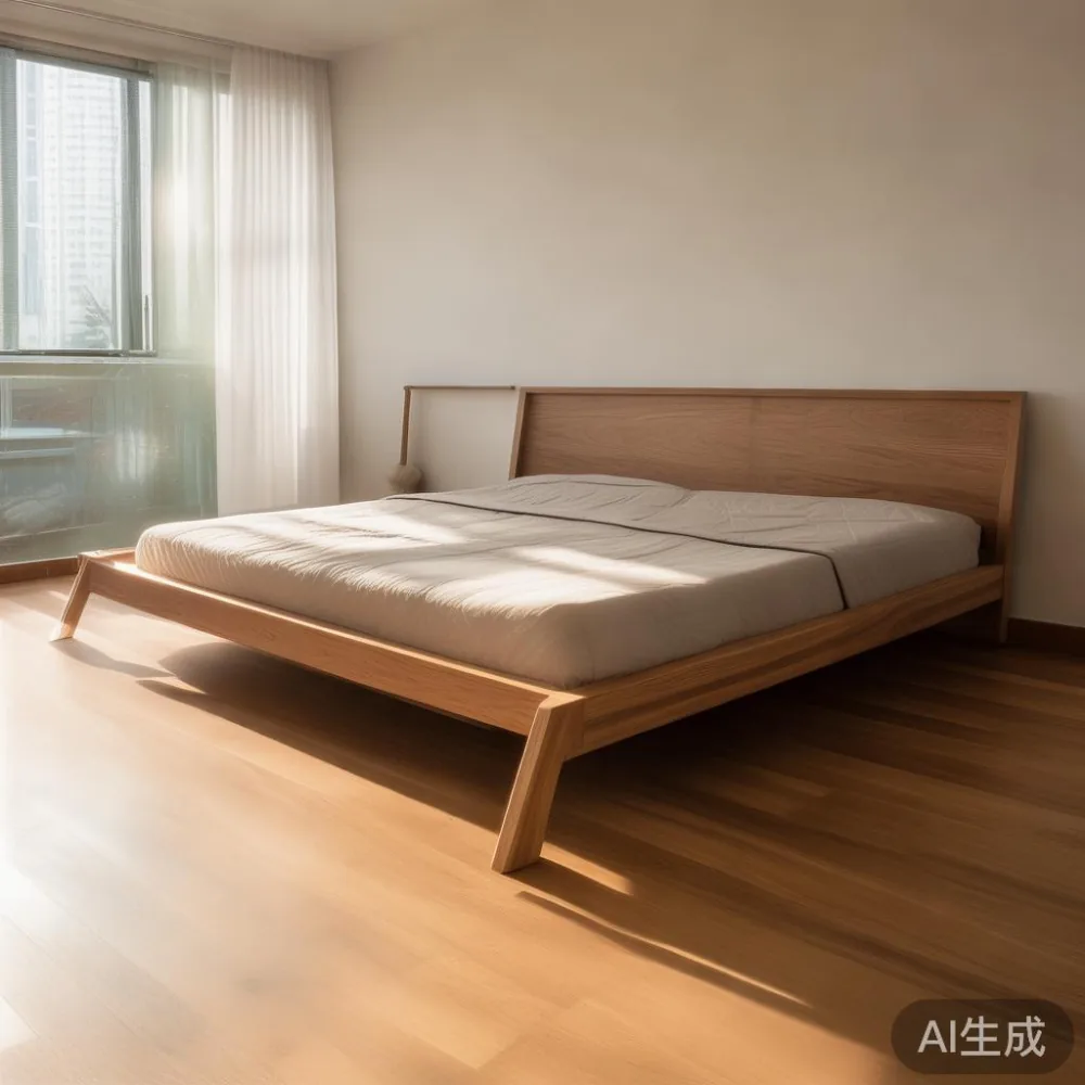 Matching Solid Wood Furniture to a Warm Minimalist Interior — in a sunlit Singapore HDB living room, morning l