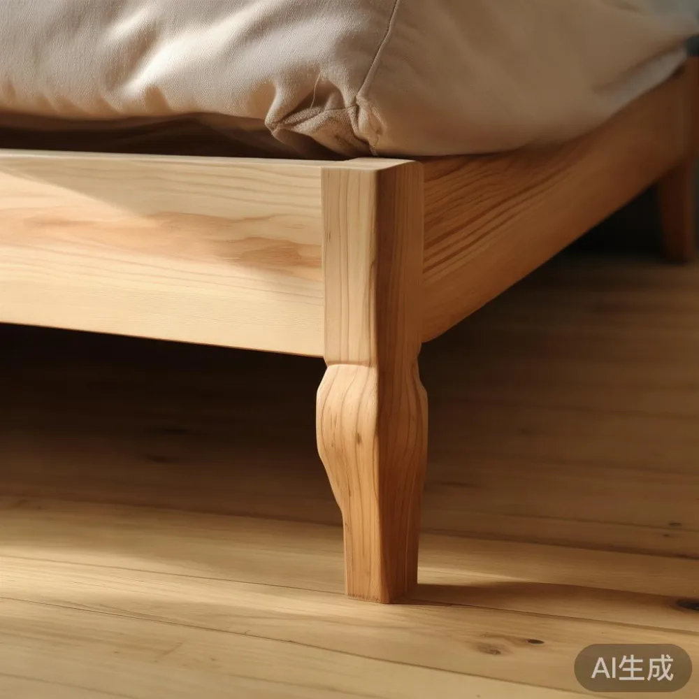 The Singapore Climate and Your Solid Wood Bed Frame: What Every Homeow — detail of the base and leg construction on a bed