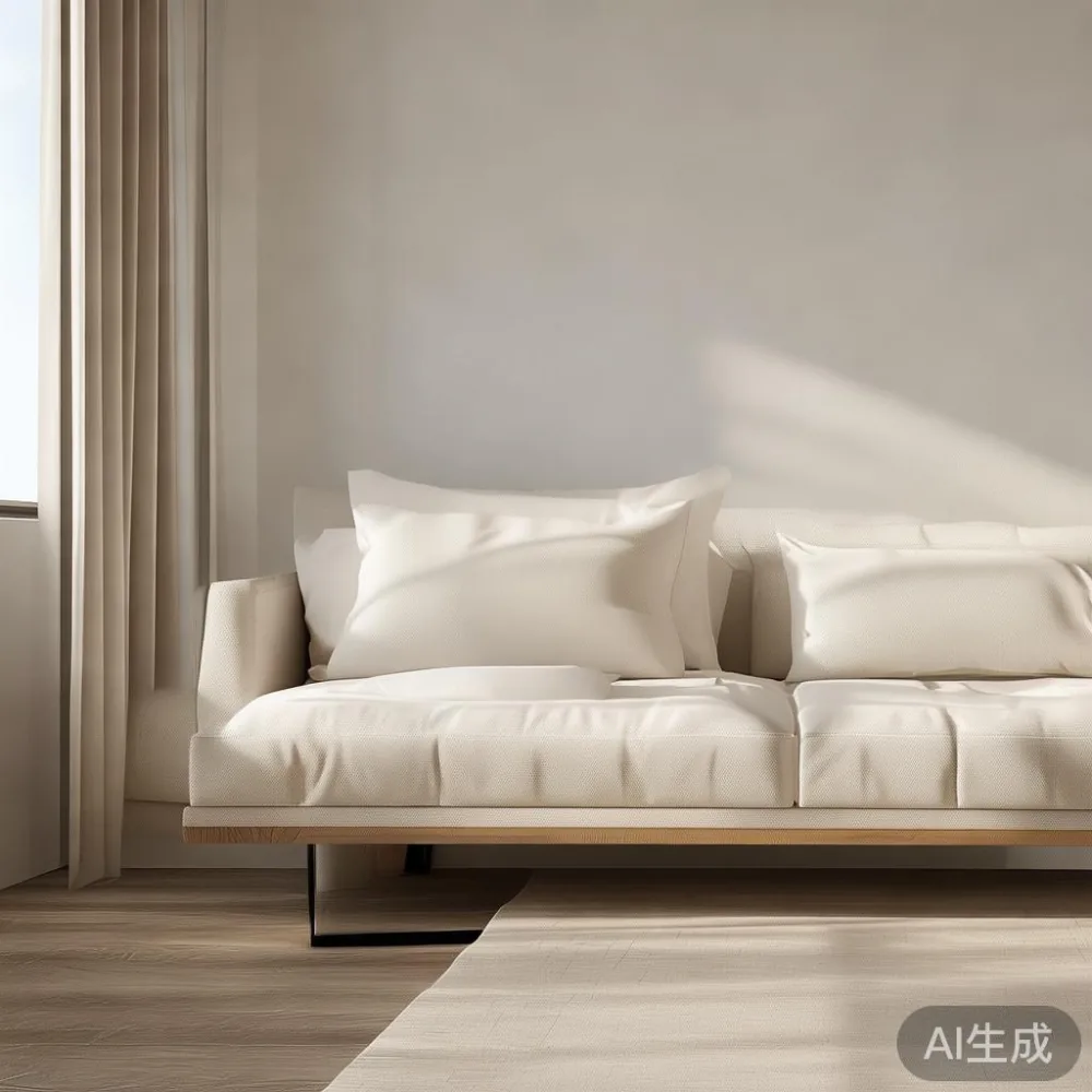 How to Choose the Right Size for a Singapore HDB Living Room — staged against a plain wall with a linen sofa ne