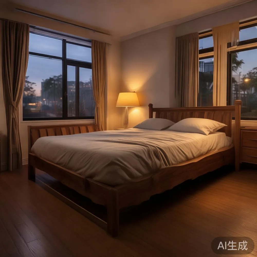 How Southeast Asia Humidity Affects Solid Wood Furniture — and What Be — room setting at dusk with warm lamp light, film 